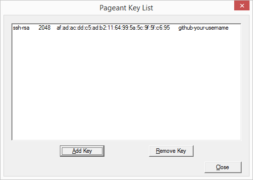 Pageant Key List